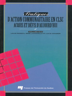 cover image of Pratiques d'action communautaire en CLSC